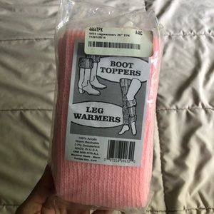 Pink leg warmers